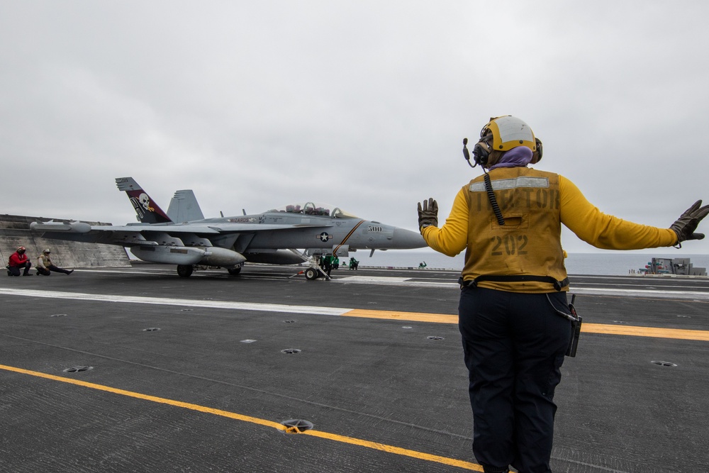 Abraham Lincoln conducts routine operations