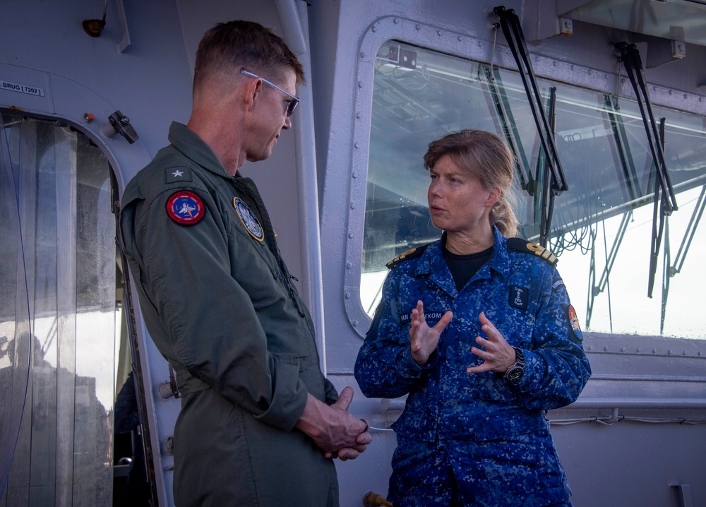 Carrier Strike Group ONE Admiral visits Royal Netherlands Navy during RIMPAC 2024