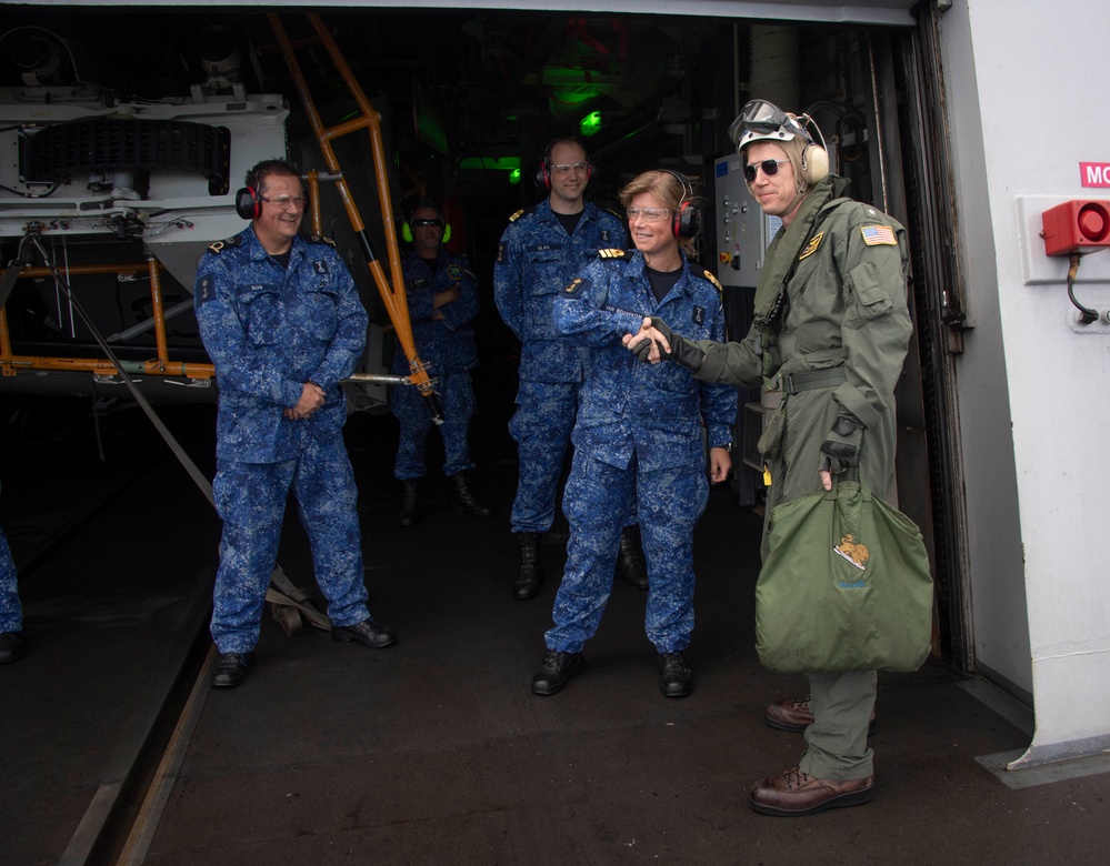 Carrier Strike Group ONE Admiral visits Royal Netherlands Navy during RIMPAC 2024