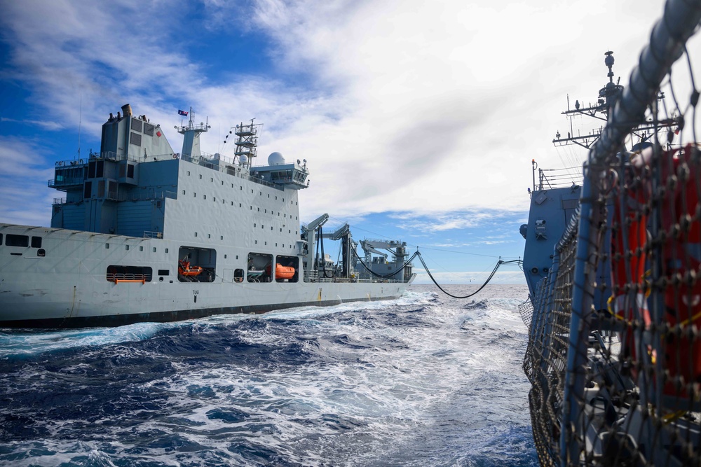 RAS, Gridley and Asterix during RIMPAC 2024