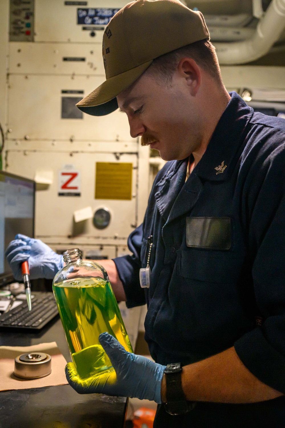 Fuel Lab aboard USS Gridley (DDG 101) during RIMPAC 2024