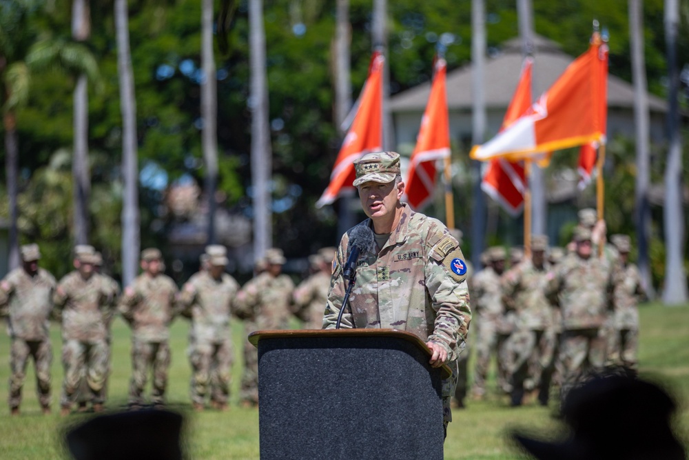 311th Signal Command (Theater) change of command ceremony