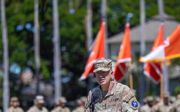 311th Signal Command (Theater) change of command ceremony