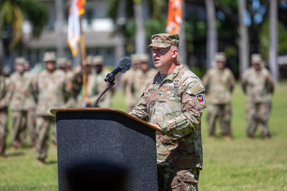 311th Signal Command (Theater) change of command ceremony