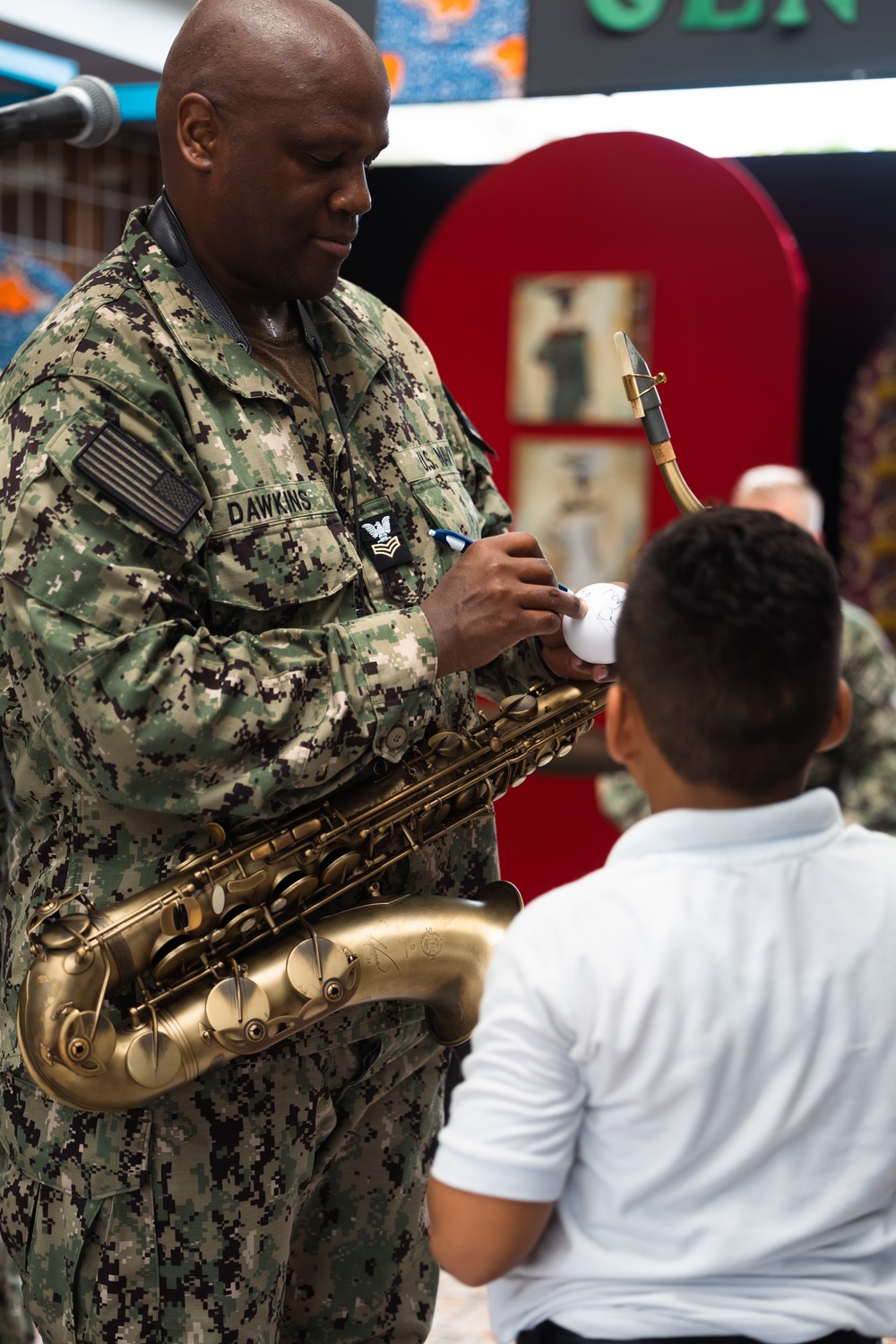 U.S. Fleet Forces Navy band “Uncharted Waters” performs in Limón, Costa Rica