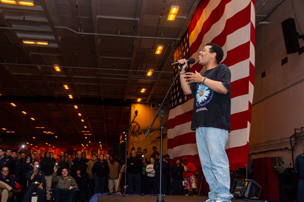 USS Ronald Reagan (CVN 76) hosts talent show finale