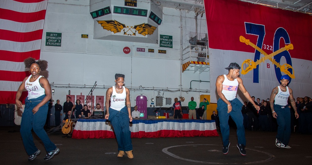 USS Ronald Reagan (CVN 76) hosts talent show finale