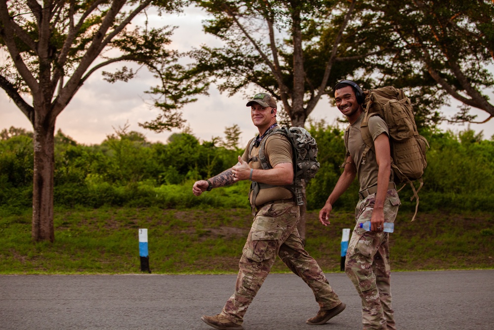 Manda Bay Kenya host Norwegian Foot March