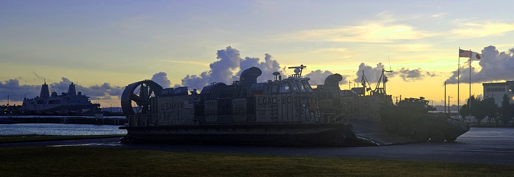 USS Green Bay LCAC Operations at White Beach Naval Facility