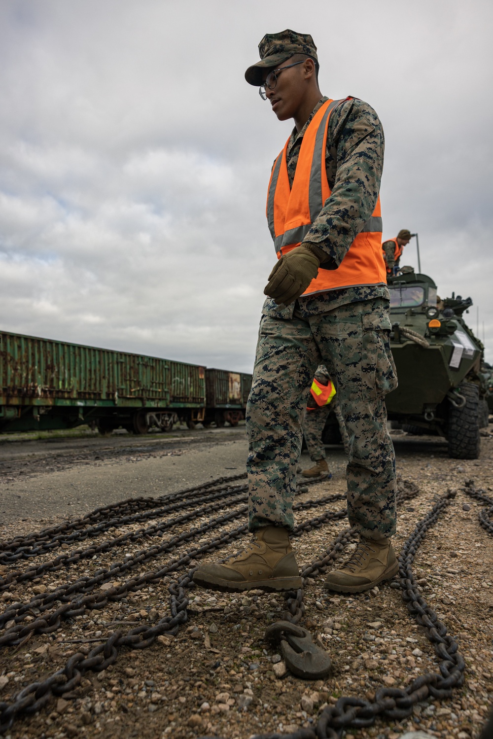 DVIDS - Images - U.S. Marines with 1st LAR Bn. load LAV’s for Exercise ...