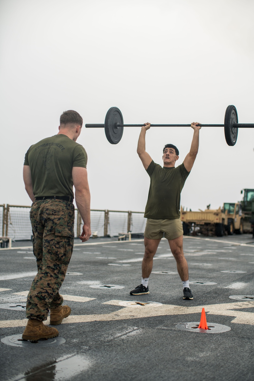 BLT 1/5 Maintains Physical Fitness Aboard USS Harpers Ferry