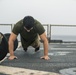 BLT 1/5 Maintains Physical Fitness Aboard USS Harpers Ferry