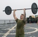 BLT 1/5 Maintains Physical Fitness Aboard USS Harpers Ferry