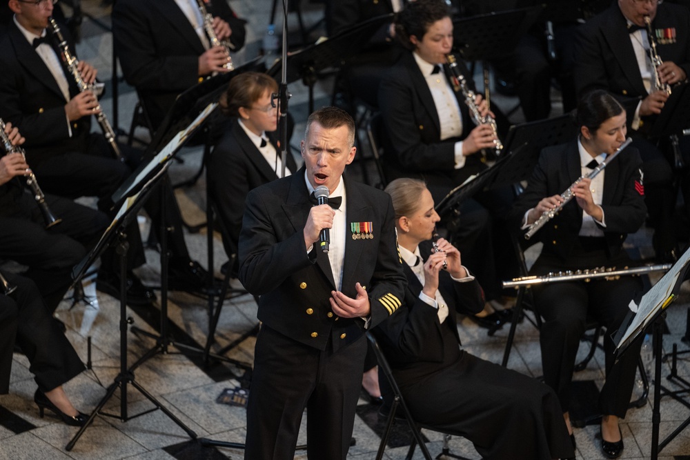 U.S. Navy Concert Band performs at the War Memorial of Korea