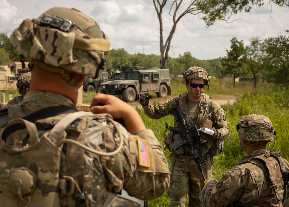 Iowa field artillery Soldiers train at XCTC