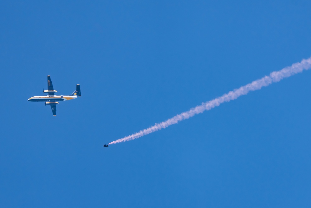 Army Golden Knights jump at Arctic Thunder 2024