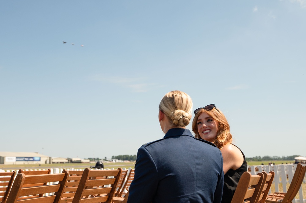 Lt Marsh at the Royal International Air Tattoo