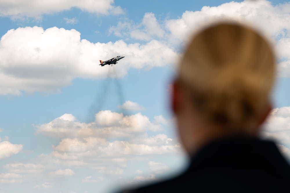 Lt Marsh at the Royal International Air Tattoo