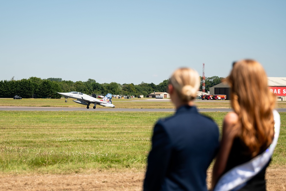 Lt Marsh at the Royal International Air Tattoo