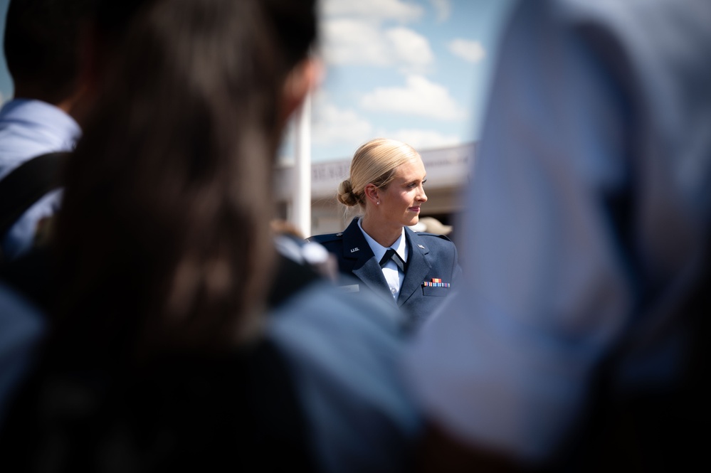 Lt Marsh at the Royal International Air Tattoo