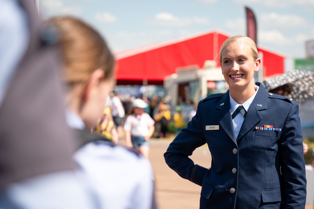 Lt Marsh at the Royal International Air Tattoo