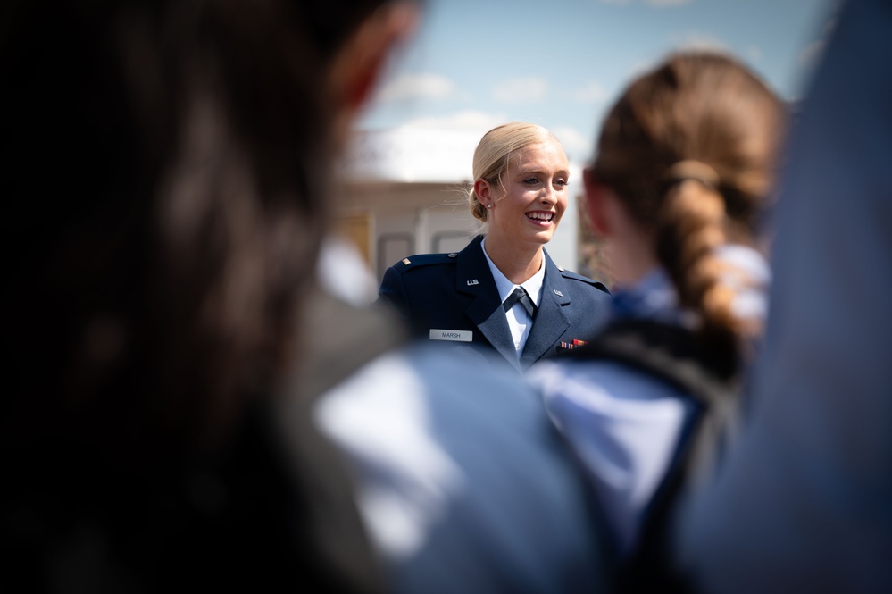 Lt Marsh at the Royal International Air Tattoo