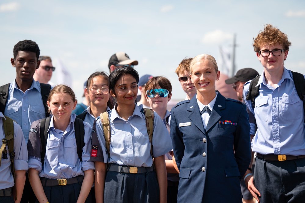 Lt Marsh at the Royal International Air Tattoo