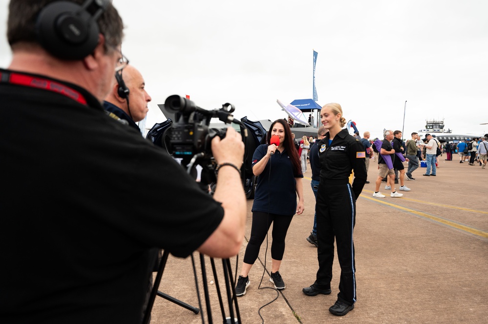 Lt Marsh at the Royal International Air Tattoo