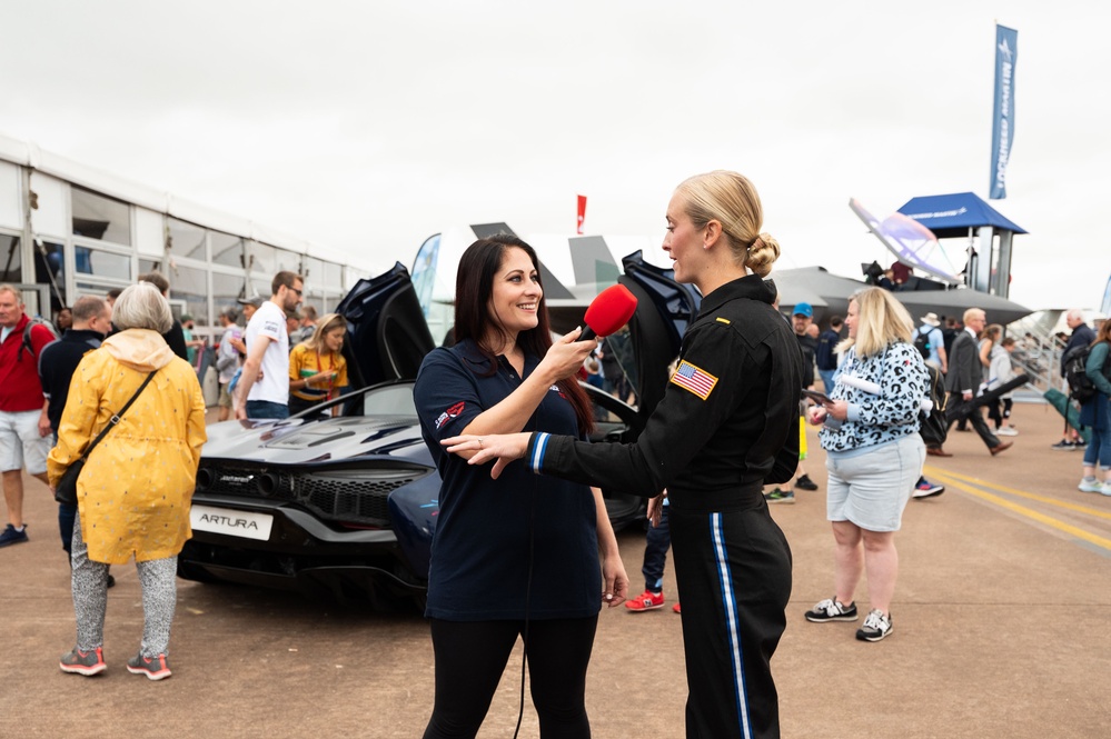 Lt Marsh at the Royal International Air Tattoo