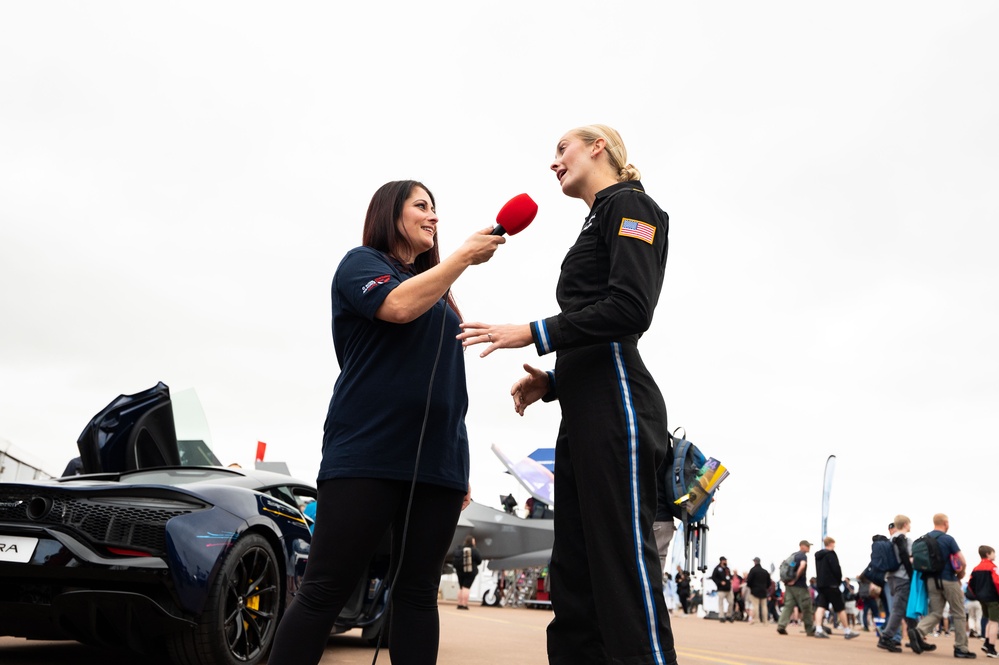 Lt Marsh at the Royal International Air Tattoo