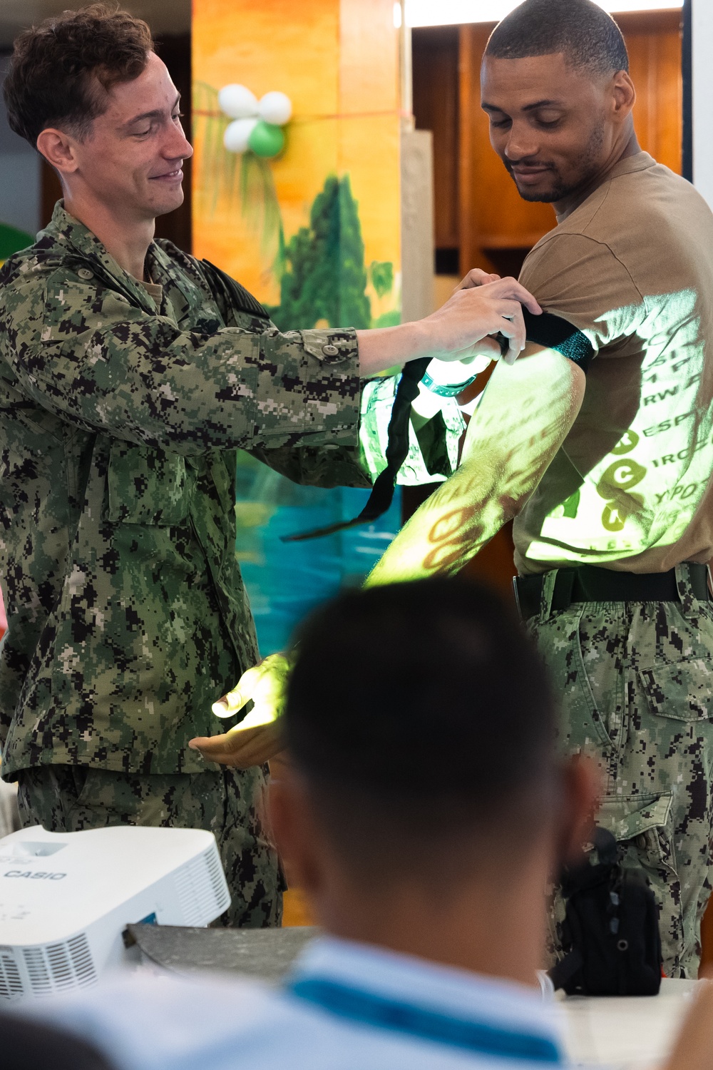 Sailors host a tactical combat casualty care training in coordination Team Rubicon in Limón, Costa Rica