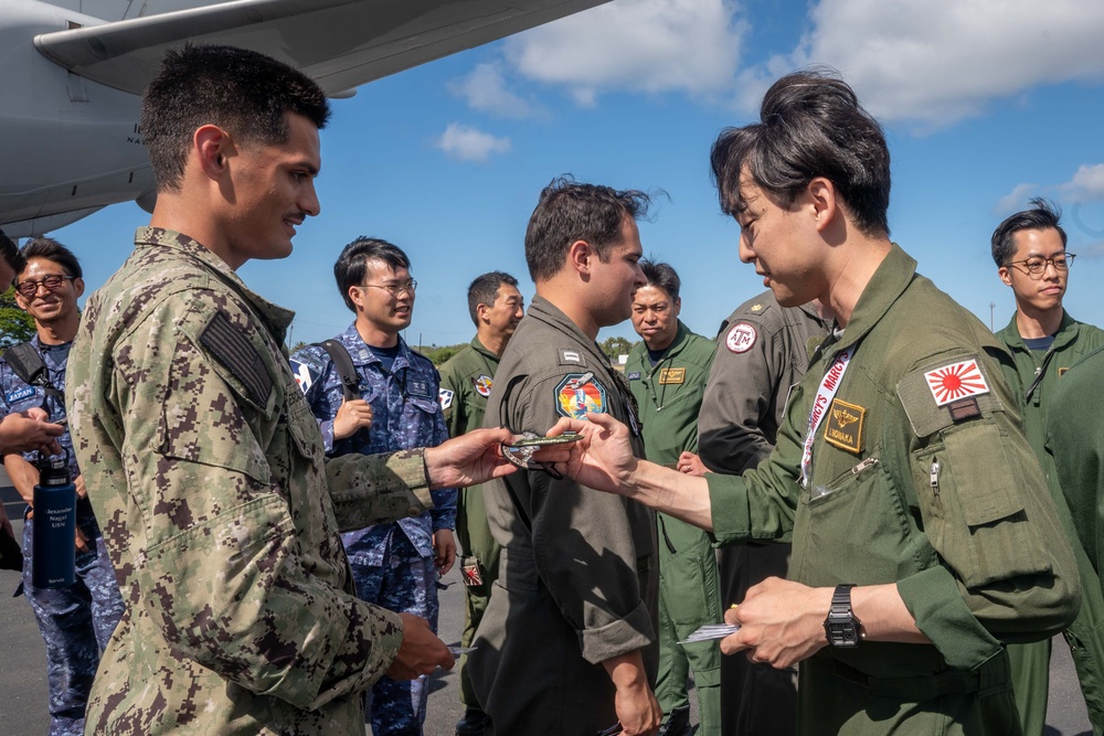 Patrol Squadron (VP) 1, the ‘Screaming Eagles’ exchange plaques, coins, patches with Japan Maritime Self-Defense Force