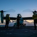 MV-22B Osprey pilot signals for fuel aboard USS Somerset