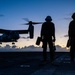 USS Somerset Sailors standby to secure MV-22B Osprey