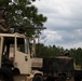 U.S. Army Spc. provides security for convoy departure.