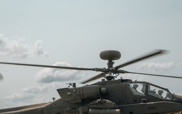 South Carolina Army National Guard Apaches make first appearance at Camp Ripley for Iowa XCTC rotation