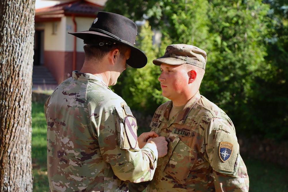 2-12 Cav recognizes their Trooper with promotion ceremony