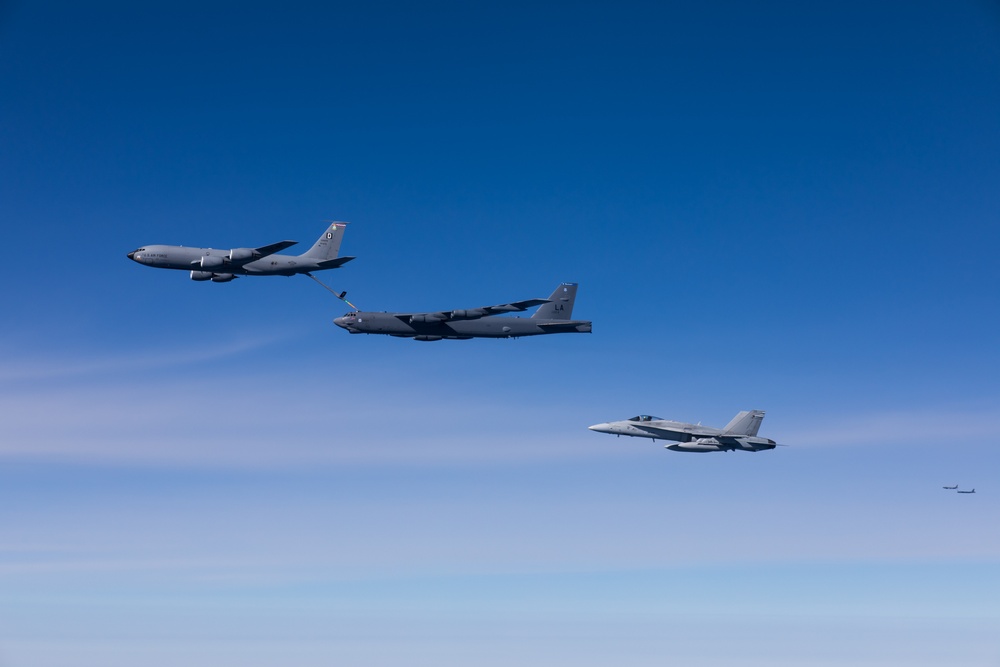 B-52H Stratofortresses land in Romania during Bomber Task Force 24-4