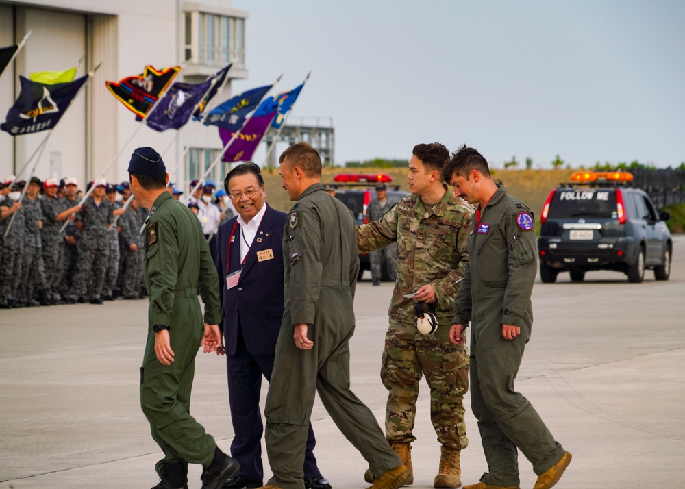 South Dakota ANG’s F-16’s arrive for the first time to Matsushima AB for Ex Valiant Shield 24