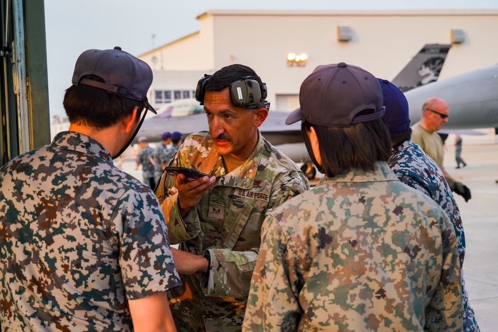 South Dakota ANG’s F-16’s arrive for the first time to Matsushima AB for Ex Valiant Shield 24