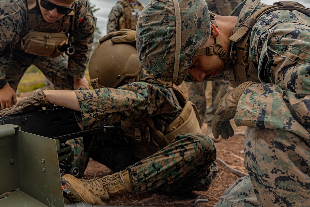 CLB-8 Marines Conduct Machine Gun Shoot