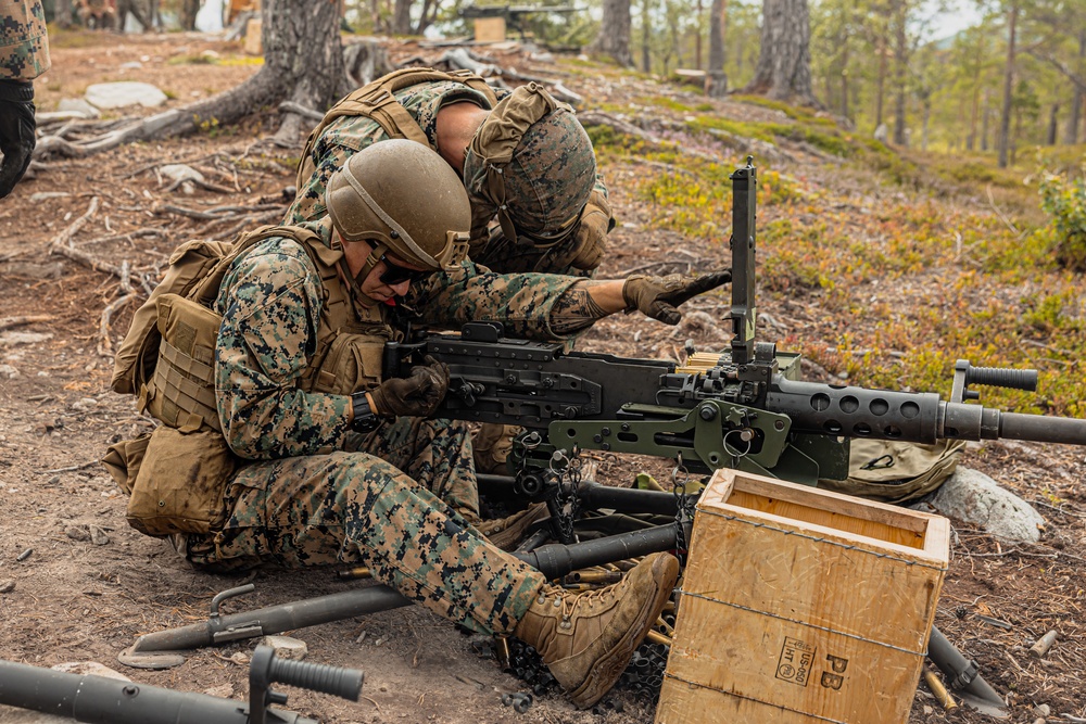 CLB-8 Marines Conduct Machine Gun Shoot