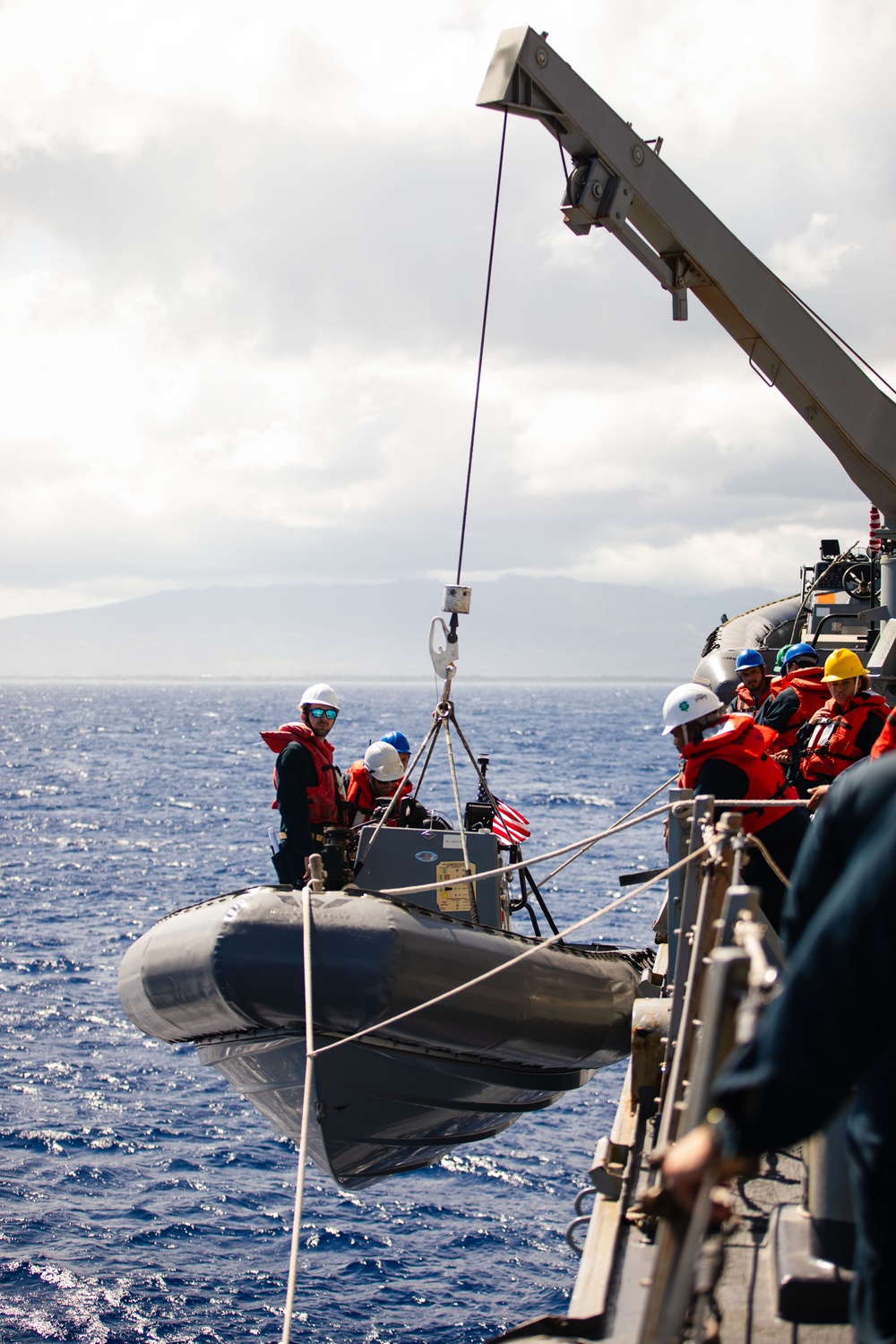 USS Fitzgerald small boat operations during RIMPAC 2024