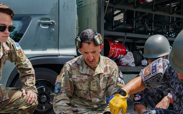 Bilateral Bladder Training: C-130J Wet Wing Defuel &amp; F-16 Refuel