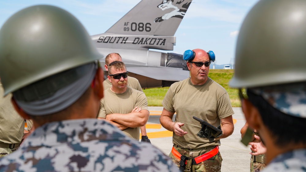 Bilateral Bladder Training: C-130J Wet Wing Defuel &amp; F-16 Refuel