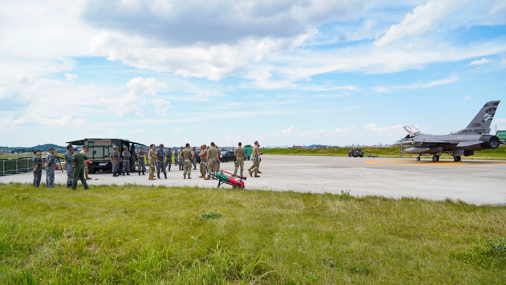 Bilateral Bladder Training: C-130J Wet Wing Defuel &amp; F-16 Refuel