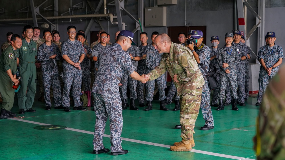 146CRT performs PAX terminal as 175FS departs Matsushima AB; Allies wish each other well