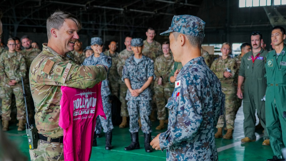 146CRT performs PAX terminal as 175FS departs Matsushima AB; Allies wish each other well