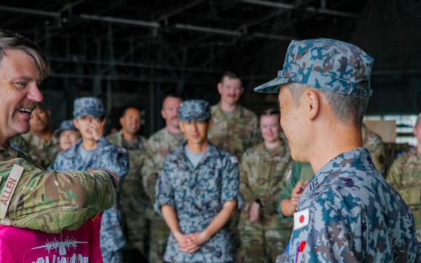 146CRT performs PAX terminal as 175FS departs Matsushima AB; Allies wish each other well
