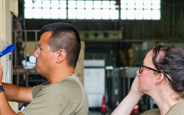 146CRT performs PAX terminal as 175FS departs Matsushima AB; Allies wish each other well